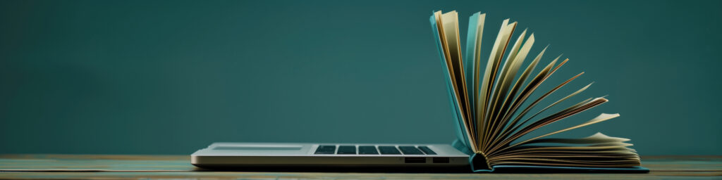 OA HOW Resources Library Banner – Digital and Printed Tools for Recovery - OA HOW Houston Open book beside a laptop with overlay text “OA HOW Resources Library” representing access to digital and printed recovery tools.